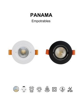 PANAMA * Empotrable LED CCT Blanco 6W